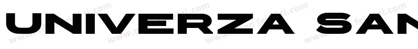 univerza sans字体转换